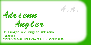 adrienn angler business card